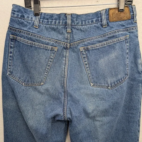 Cabelas Fleece Lined Jeans Mens 36 X-Long Blue Denim Insulated Work Pants - Picture 5 of 13